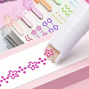 Colored Curve Highlighter Pen Set, Art Markers Pen, 6 Unique Shapes for Creative Writing & Drawing, Vibrant Colors for Art Projects & Note-Taking