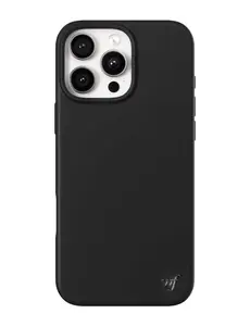 Wildflower Cases - Black, Limited Edition MagSafe iPhone Case | Durable Protection Silicone Cover Trendy Cute Girl Gift Custom Smartphone Casing Protector Protective