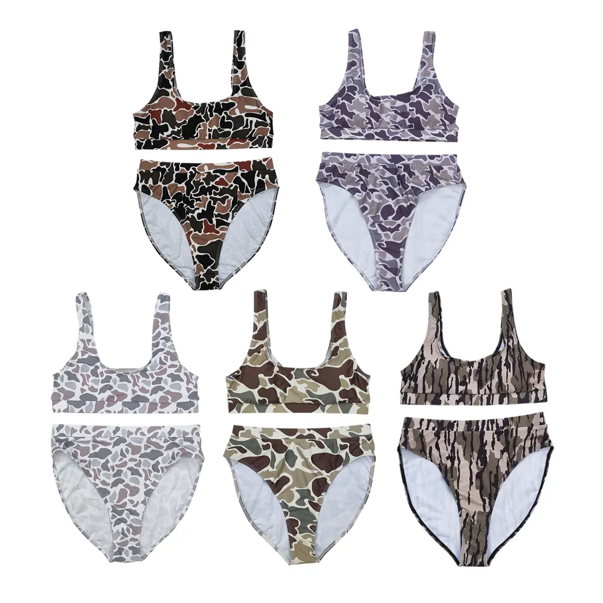 POP in Style & Comfort Must-Have Camo Swimsuit for Women Bikini Set Beachwear Fit