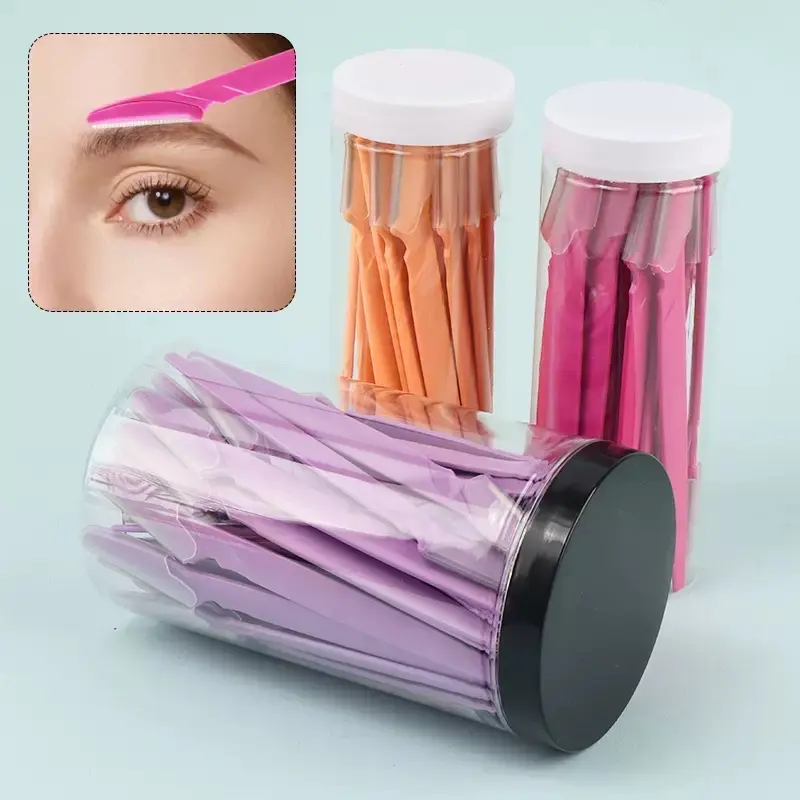66 Eyebrow Razor and Face Razor for Women and Men, Eyebrow Hair Trimmer and Shaver with Protective Cover,Safe and Newbie Friendly