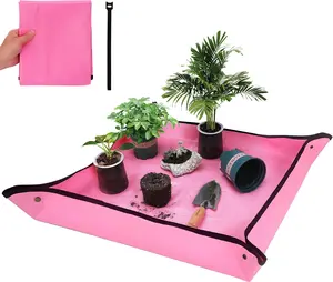 Repotting Mat for Indoor Plant Transplanting and Mess Control, 39.5" X 31.5" Thickened Waterproof Potting Mat, Square Planting Tray, Gardening Gifts for Plant Lovers