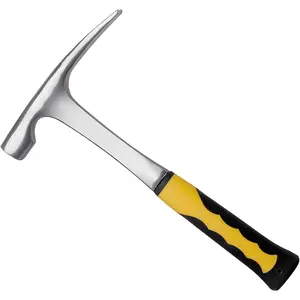 32 oz Rock Pick Hammer, Brick Hammer, 11.8 inch  Steel Geologist Hammers, Bricklayer's/Mason's Hammers with Non-Slip Shock Absorbing Grip for Mining, Geological Prospecting