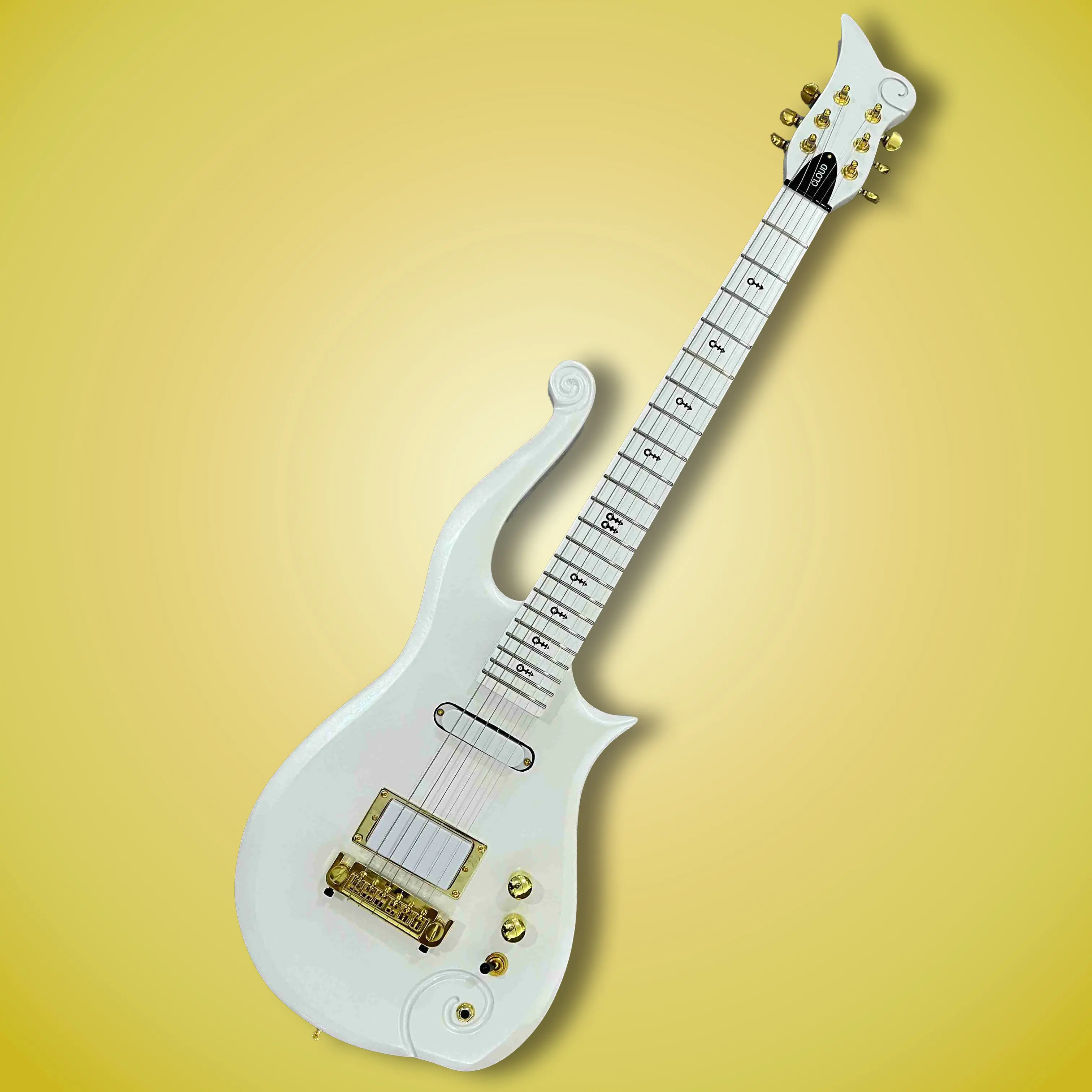 Special shaped electric guitar,Prince，Cloud,Mahogany body, SH pickup, 6 strings, golden hardware