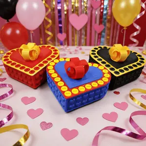 Heart-Shaped Gift Box Puzzle Toy, Fun Challenge Valentine's Day Prank Gift, Eco-Friendly Safe Durable Multi-Layer Design, Includes Tools & Instructions