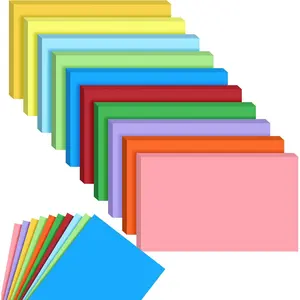 300 count Colored Index Cards, 3x5 Inch Blank Note Cards Study Cards Flash for Studying Learning, Memo Scratch Pad