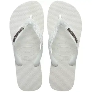 Havaianas Women's Logo Flip Sandals - White 7-8