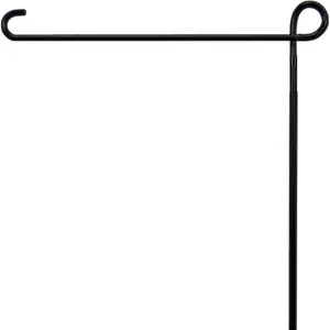 Garden Flag Holder Stand, Thickened Pole Sturdy and Straight Premium Yard Flag Holder Weather-Proof Metal Flagpole for American Flag, Christmas Garden Flag, Outdoor Garden Decor Decoration