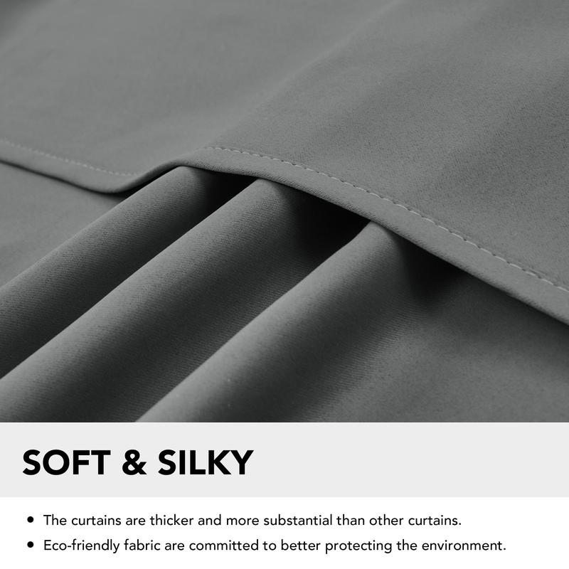 Blackout Curtains 2 panels, Deconovo Solid Thermal Insulated Grommet Blackout Curtains/Drapes for Bedroom and Living Room Blackout Curtains 2 panels, Deconovo Solid Thermal Insulated Grommet Blackout Curtains/Drapes for Bedroom and Living Room