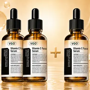 BOGO Buy 1 Get 1 Free VGO Vitamin C Face Serum, Hydrating Facial Serum with Hyaluronic Acid & Vitamin E, Radiance Care for Dull Skin, Even-Looking Tone & Moisturizing Skin Care