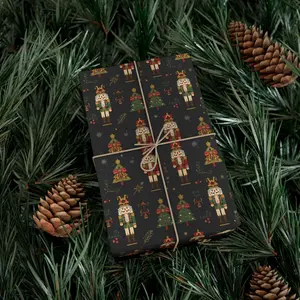Nutcracker Gift Wrap Papers | Holiday Wrapping Paper, Christmas, Seasonal Gift Wrap, Festive Packaging, Eco-Friendly Gift Ideas