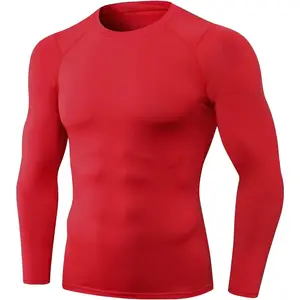 1/3 Pack Men's Compression Shirts Long Sleeve Athletic Workout Base Layer Quick Dry Fit Basketball Football Tops Undershirts