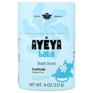 Ayeya Baby, Bath Soak, Fragrance-Free, 4 oz (113 g)