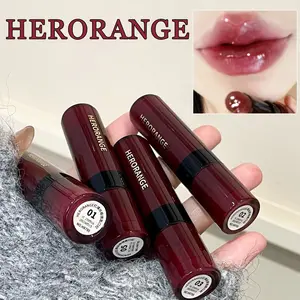HERORANGE glossy, translucent, Hydrating lipstick, moisturizing mirror-like feel, soft texture, charming color, solid lipstick, non-stick and non-fading, long-lasting and rich, suitable for birthday parties, Christmas, Mother's Day gifts, Lipgloss