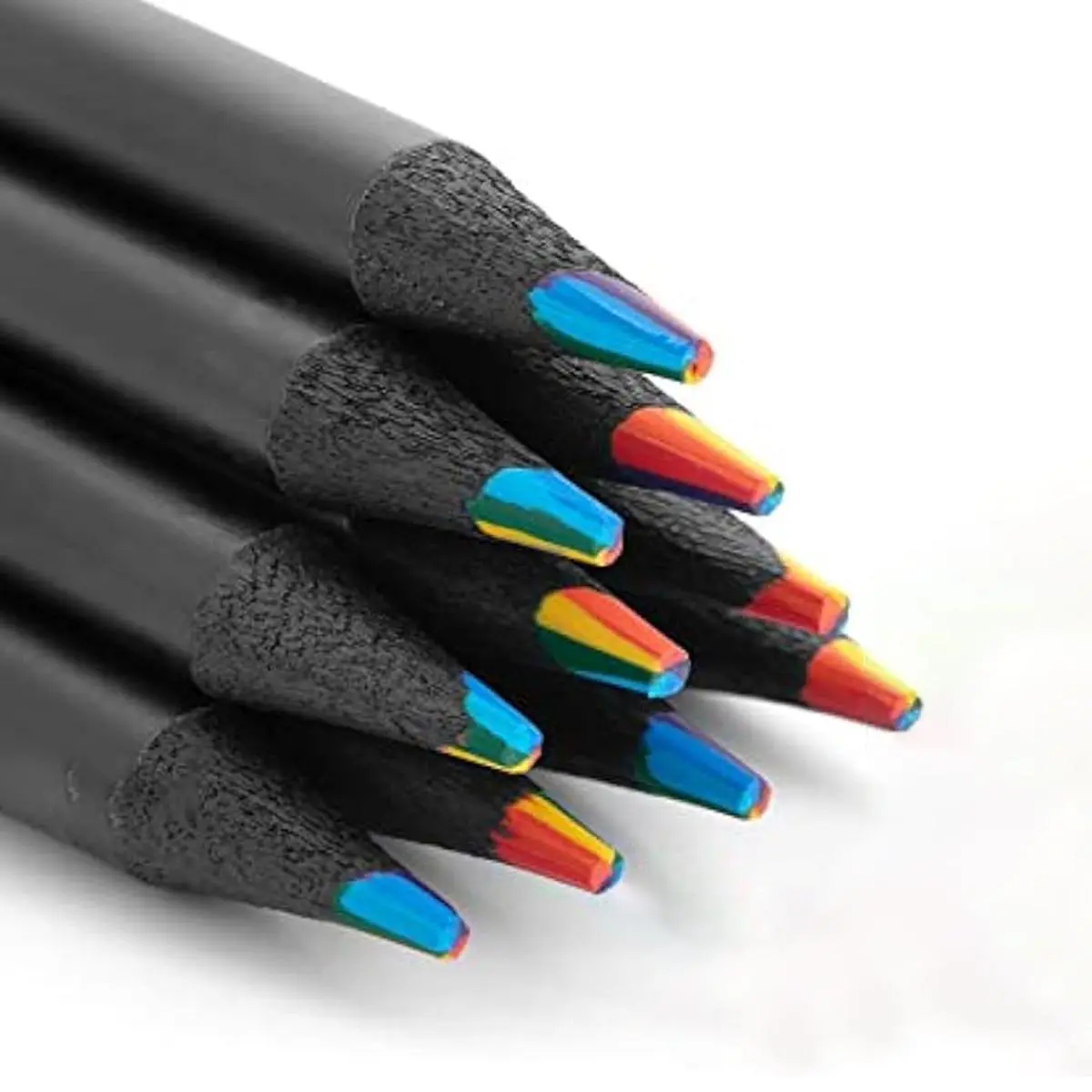 7-in-1 Rainbow Colored Pencils, 10pcs Multi-Function Sketch Pencils, Coloring Pencils, Drawing Supplies for Home, School & Office, Doodling, Art Supplies Gift, Artistic Endeavors, Artistic Experience