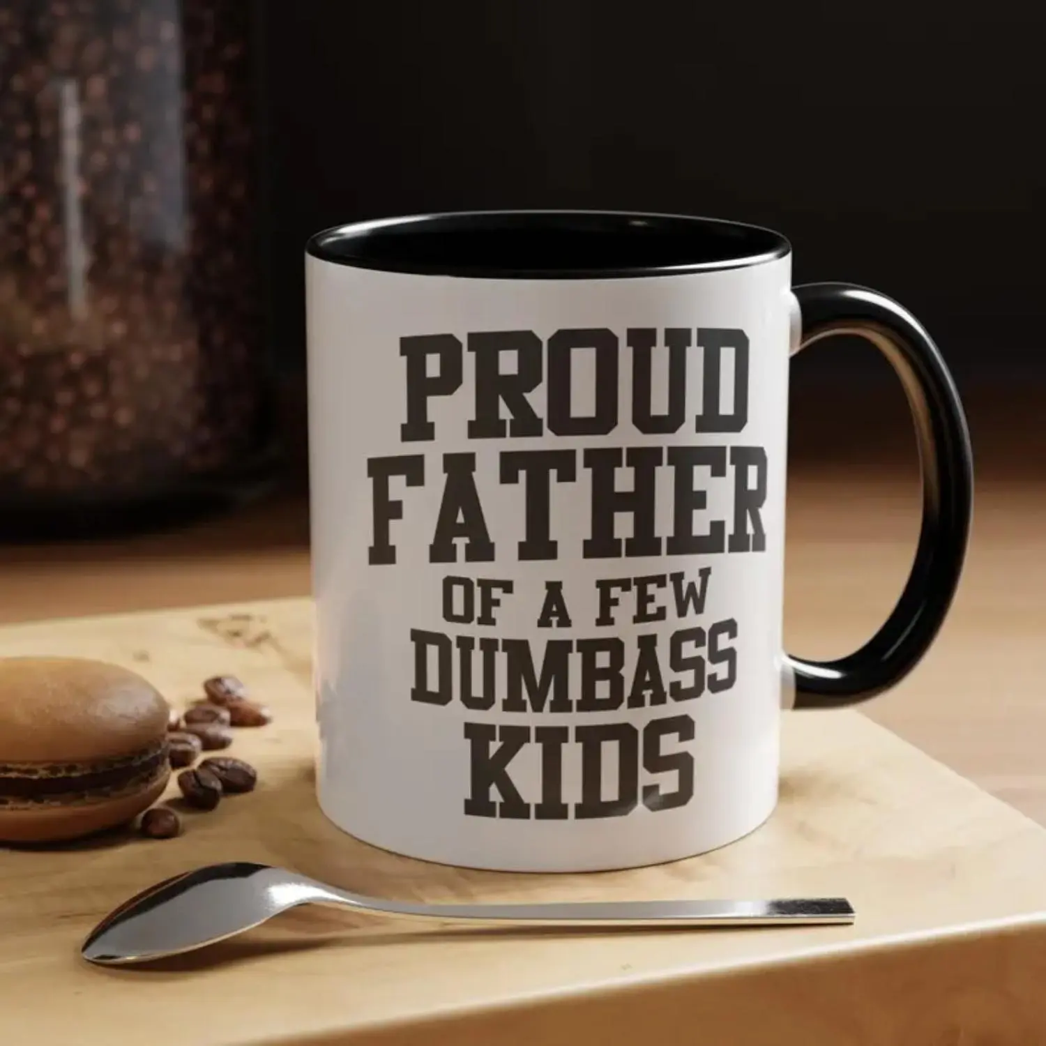 Funny Dad Coffee Mug, Proud Father Of A Few Kids Coffee Mug, Gifts From Family For Dad, Daddy Funny Mug, Father's Day Gift