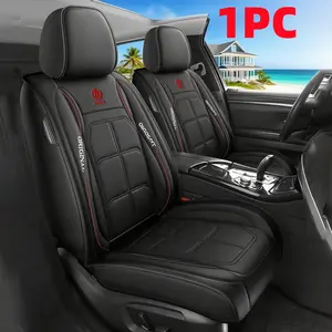 1PC Soft PU Leather Automotive Seat Cover Water-Resistant Wear-Resistant Full-Coverage Muscle Seat for Front Row Interior