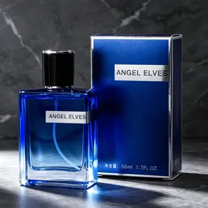 ANGEL ELVES Glam Men Azure Perfume | 50ML | Men's Perfume with Bluebell and Cedar Woody |Scent for Daily Commute and Dates with Long-lasting Fragrance Suitable for men's outfits in all scenarios. | perfume para hombres | summer fragrance men