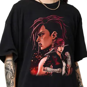 Vi Arcane Sweatshirt, League of Legends Anime lol Shirt, Arcane Violet shirt -Fashion Cotton,Full Colors,Full Sizes,anime merch