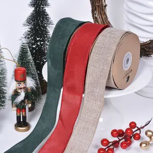 RUSPEPA Faux Linen Roll Fashion Gift Wrapping Ribbon - Ideal for DIY Crafts, Gift Bags, and Bow Making - 100% Polyester Fiber - Extra-Long Size: 10 x 10 x 4 cm