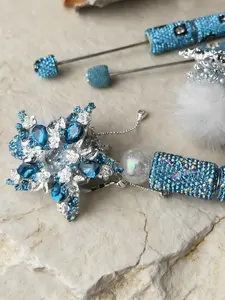 Ocean Series Alloy Rhinestone Starfish Bead Chain Necklace with 2 Acrylic Spacer Beads, Elegant Design for All Seasons, Modern Versatile Accessories