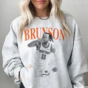 Jalen Brunson In New York City Basketball Vintage Sweatshirt
