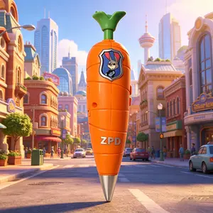 NEW Carrot Recorder Pen  for Kids  60s Mini Recorder  2-in-1 Gel Pen Stationery