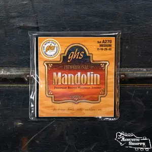 GHS Phosphor Bronze Loop End Medium Mandolin Strings (A270)