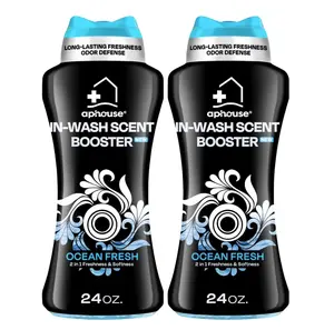 Aphouse 2 Pack Laundry Scent Beads Long Lasting Freshness Odor Elimination In Wash Scent Booster Beads Ocean Fresh Scent For All Clothes Washing Machines Fabric Softeners For Laundry Use