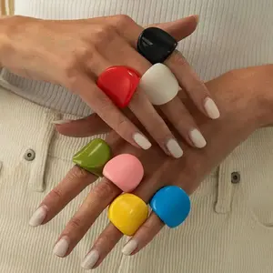 Rainbow Edge Ring (size 6) - 7 colors