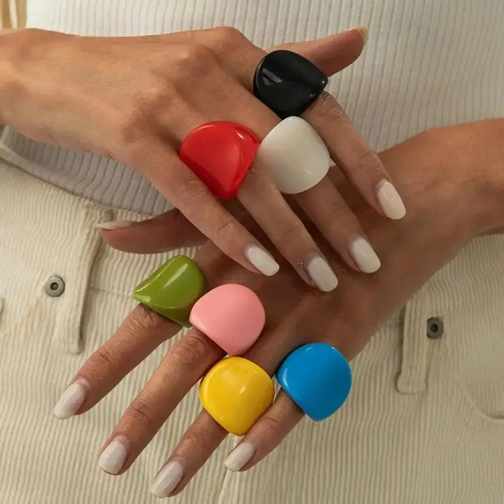 Rainbow Edge Ring (size 6) - 7 colors