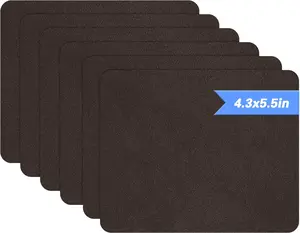 Repair Patch Sofa Fabric 6 Piece Microfiber Patches Self Adhesive Fabric Sofa Patch Repair Fabric Luxurious Look Quick Fix Sofa Dark Brown