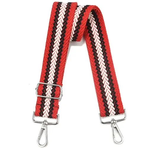 Silver Hardware black White Red