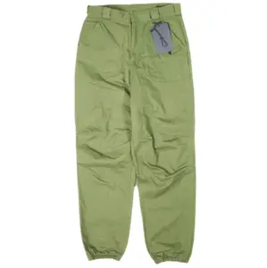 Pre-owned PRADA Cotton Small Leather Goods Chevron Loose Fit Pants