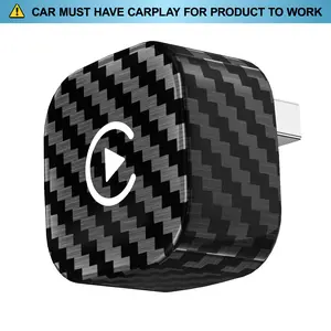 Yurnlv's new 2026 mini wireless CarPlay adapter for iPhone/Android is a 2-in-1 device that supports Apple CarPlay and Android Auto. It converts wired connections to wireless, stable, and includes a hands-free kit (carbon fiber).