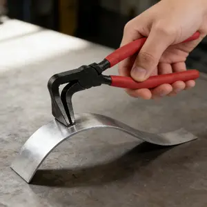 Sheet Metal Hand Seamer 90 Degree Precise Bending Pliers, Heavy Duty Metal Fabrication Tool for HVAC Duct Work, Roofing & DIY Crafts, Ergonomic Non-Slip Grip, Professional Workshop Essential