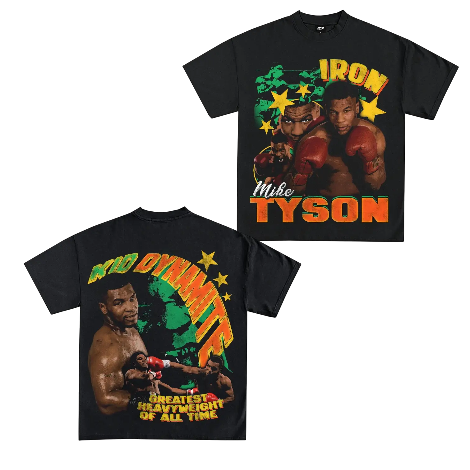 Tyson Vintage Boxing Graphic T-Shirt, Retro Heavyweight Fighter Tee, Classic Boxing Fan Streetwear, Double Sided Unisex Cotton Shirt