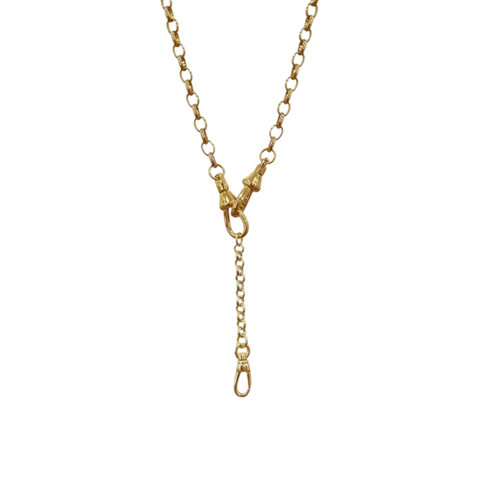Rolo Charm Chain Lariat