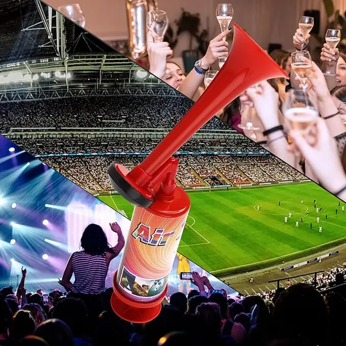 Air Horn Noise Maker Graduation Hand Push Horn Handheld Airhorn for Boats,Camping,Party Supplies, Xmas,Holiday,Celebration Favors,Noisemakers