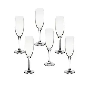 10 Strawberry Street Bali 5.75 oz. Fluted Glass Stemware - Set of 6