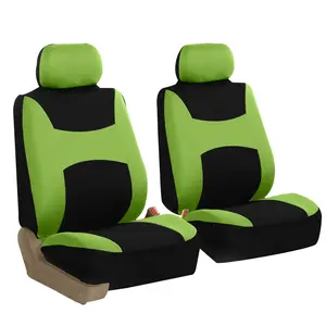 Light & Breezy Flat Cloth Seat Covers - Front Set Green
