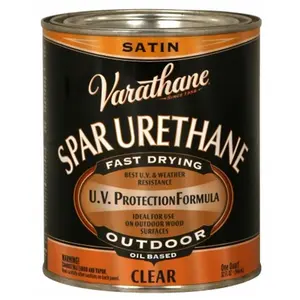 212 MAIN 1 Qt Oil-Based Spar Urethane - UV-Protective, Fast-Dry Satin Coat for Automotive & Motorcycle Maintenance, Car Detailing Products