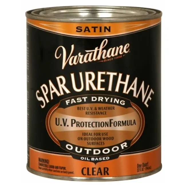 212 MAIN 1 Qt Oil-Based Spar Urethane - UV-Protective, Fast-Dry Satin Coat, Fade Resistant, UV Prevention for Automotive Maintenance, Car Detailing Supplies