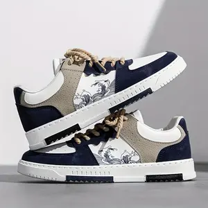 Men'SRetroCasualSneakers:ComfortableAndGrippyLace-UpSlip-OnsForOutdoorActivities-SuitableForMen'SSpring/Summer/Fall/WinterSeasons-PerfectForDailyCasualWear,OutdoorAdventures,AndSports-LowTopDesign-PUUpper,Walking