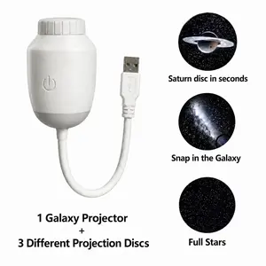 Galaxy Projector 2-in-1 Starry Sky Projector, Galaxy Star Projector Starry Projector Light, Galaxy Dual-Mode Night Light, USB, Perfect for Cars & Bedrooms, Type-C Adapter Included