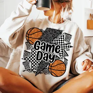 Game Day Basketball Shirt, Sports Fan Tee, Vintage Basketball Pullover, Gift For Basketball Fans, Basketball Tee, Made in USA
