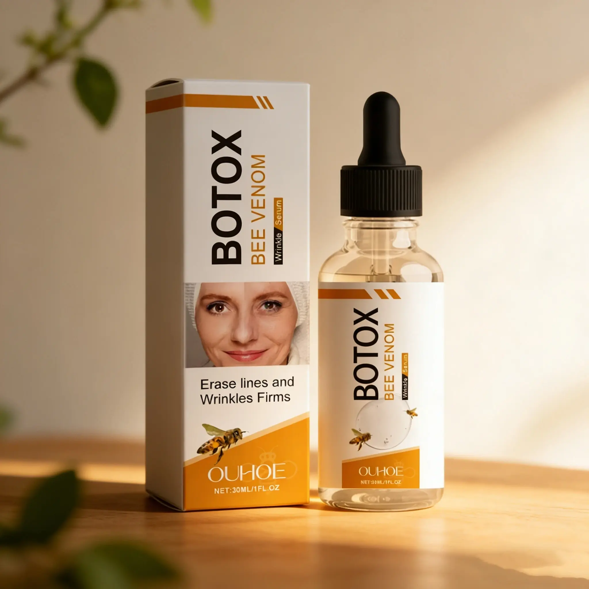 OUHOE Bee Venom Hydrating Lightweight Facial Serum, Anti Aging Formula, Moisturizer, Hydrate, Moisturizing and Plumping, Advanced Firming, Firming Deep Hydration, Wrinkle Reducer, Revitalize Youthful Skin, Face care products