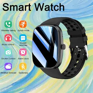 2026 New Multifunction Smart Watch for Men & Women, Bluetooth Calling Smartwatch with Remote Photo Taking, Message Alerts, Weather Display, Step Counter, Sports Modes, Stopwatch, Voice Assistant, Water Reminder, Display & Language Settings