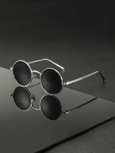 Men's Classic Vintage Round Full Frame Glasses, Lightweight Zinc Alloy Metal Frame, Durable PC Lens, Fashionable Daily Wear Eyewear, Trending Glasses, Classic Shades