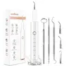 Plaque Remover for Teeth, Electric Tooth Cleaner Tartar Remover for Teeth with LED Light,4 Modes Rechargeable Teeth Cleaning Kit with Dental Tools, 2 Replaceable Heads
