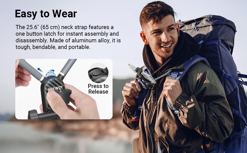 NEEWER Neck Phone Holder, Quick Release Adjustable Bed Cell Phone Action Camera Chest Mount Accessories Kit Compatible with iPhone DJI Insta 360 Samsung for POV Vlogging Video Recording, GP48 NEEWER Neck Phone Holder, Quick Release Adjustable Bed Cell Phone Action Camera Chest Mount Accessories Kit Compatible with iPhone DJI Insta 360 Samsung for POV Vlogging Video Recording, GP48